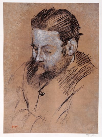 Porträt von Diego Martelli, 1879 von Edgar Degas